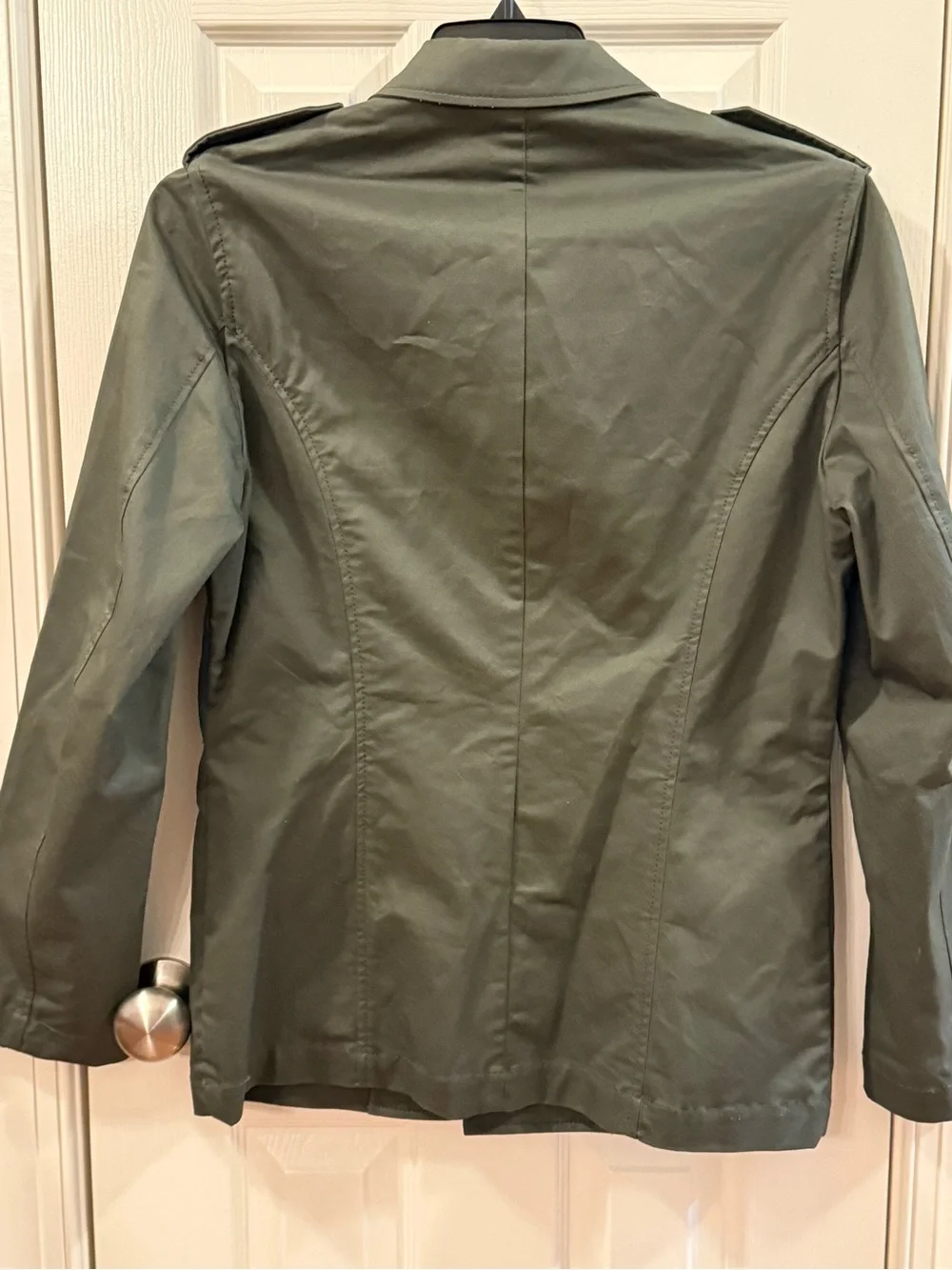 H&M Men’s Olive Green Military Field Safari Jacket 38R EU 48 Utility Coat